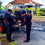 Jelang Pemilu Polda Bali Terus Pantau Situasi Udara Kantor KPU Bali
