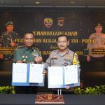 Tandatangani Perjanjian Kerja Sama, Kodam IX/Udayana dan Polda NTB Komit Sukseskan Pemilu