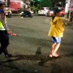Cegah Kemacetan Dan Tindak Kriminalitas Unit Lantas Polsek Kuta Utara Lakukan Blue Light Patrol.