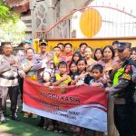 Program Minggu Kasih Polsek Denbar Sambangi Yayasan Kasih Peduli Anak Gunung Payung
