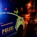 Tingkatkan Pengamanan, Satlantas Polres Badung Melaksanakan Blue Light Patrol