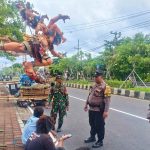 Pawai Ogoh-Ogoh di Kuta Selatan Berjalan Aman dan Tertib Meskipun di guyur hujan deras