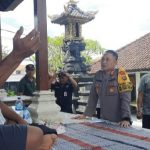 Kapolsek Kuta Berkunjung Kerumah Pecalang Korban Penganiayaan WNA, Berikan Dukungan