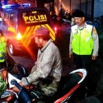 Blue Light Patrol Polsek Abiansemal Sambangi Pasar Tradisional, Berikan Himbauan Kamtibmas