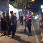Polsek Kuta Utara Blue Light Patrol Amankan Pengunjung Di Kawasan Hiburan Malam