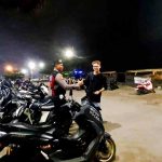 Jamin Keamanan Di arel Parkir Polsek Kuta Utara Blue Light Patrol Dan Beri Imbauan