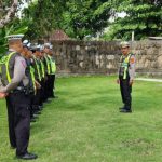Personil Lalulintas Polsek Dentim Laksanakan Apel Fungsi di Pos Waribang
