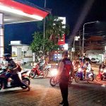 Blue Light Patrol  Samapta Polsek Kuta Utara Sambangi SPBU Jalan  Kerobokan