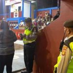 Berikan Rasa Aman, Patroli Biru Polsek Abiansemal Sambangi Lokasi Turnamen Bola Voli