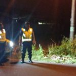 Cegah Kejahatan Jalanan, Patroli Biru Polsek Abiansemal Lakukan Strong Point Jalur Sepi