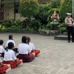 Polsek Kuta Utara Ajak Pelajar Baru Tertib Berlalulintas Saat Kegiatan MPLS