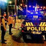 Samapta Polsek Kuta Utara Blue Light Patrol Cegah C3 Susuri Jalan Kayu Tulang