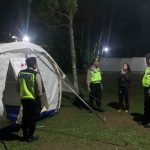 Beri Rasa Aman, Patroli Biru Polsek Abiansemal Sambangi Bumi Perkemahan Pondok Jaka