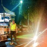 Rutinitas Blue Light Patrol Polsek Abiansemal Sambangi Tempat Suci