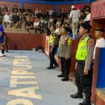 Babak Semifinal Turnamen Bola Volly Semi Open Merpati Putra Cup I, Polsek Abiansemal Berikan Pengamanan