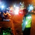 Titip Pesan Kamtibmas, Patroli Biru Polsek Abiansemal Sambangi Pasar Mambal