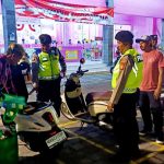 Unit Samapta Polsek Abiansemal Sambangi Clandy Mart, Sampaikan Pesan Kamtibmas