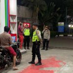 Sampaikan Pesan Kamtibmas Unit Patroli Sambangi SPBU Latusari