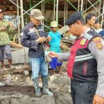 Cegah Aksi Kejahatan Satgas Preventif Sambangi Para Pekerja Proyek