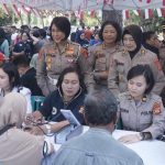 Sambut Hari Jadi Polwan RI ke-76, Polwan Polda Bali Bersama Bid Dokkes Polda Bali & Rumkit Bhayangkara Denpasar Laksanakan Bakti Kesehatan