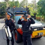 Pasukan Anti Drone Siaga di Kantor KPU Bali