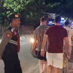 Samapta Polsek Kuta Utara Blue Light Patrol Susuri Jalan Batu Mejan Canggu.
