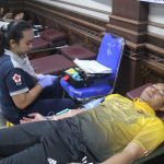 Sambut HUT Polantas ke – 69, Wakapolres Badung Kompol Prama Ikut Donor Darah