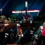 Unit Samapta Polsek Kuta Utara Patroli Atensi  Nobar Di Jalan Gatsu Barat.