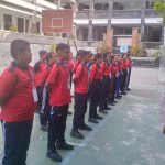 Polsek Kuta Selatan Gelar Pelatihan LKBB dan Himbauan Tertib Lalu Lintas kepada Siswa SMP Negeri 5 Kuta Selatan