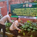 Polsek Dentim Laksanakan Penanaman Bibit Holtikultura untuk Pekarangan Pangan Bergizi