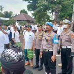 Kapolsek Mengwi Pimpin Pengamanan Pelebonan Puri Sunia