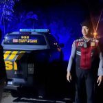 Susuri Jalur Utara, Pawas Polsek Petang Pimpin Blue Light Patrol