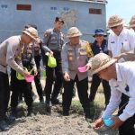 Polresta Denpasar Dukung Program Ketahanan Pangan Nasional melalui Penanaman Serentak