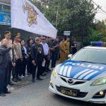 Kapolres AKBP Teguh Priyo Wasono Hadiri Pelepasan rombongan distribusi logistik Pilkada Serentak 2024 di Kab. Badung,