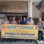 Jum’at Curhat Polresta Denpasar di Pos Satgas Pantai Legian, Ajak Masyarakat Jaga Kamtibmas
