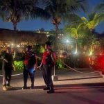 Unit Samapta Polsek Kuta Utara Tak Henti Lakukan Patroli Susuri  Jalan Pura Dalem Canggu