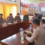 Sampaikan Arahan dan Penekanan Pimpinan, Kapolsek Denpasar Barat Pimpin Anev Mingguan