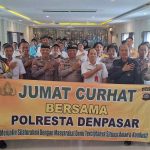 Safari Kamtibmas dan Jumat Curhat Polresta Denpasar di Desa Kesiman Kertalangu