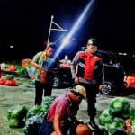 Patroli Samapta Polsek Abiansemal Sambangi Pedagang Pasar Tradisional, Sampaikan Himbauan Kamtibmas