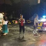 Atensi Malam Minggu Polsek Kuta Gelar Giat Rutin Blue Light Patrol