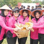 Sat Brimob Polda Jateng Panen Raya di Sragen, Dukung Ketahanan Pangan Nasional