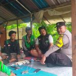 Bhabinkamtibmas Kelurahan Benoa Berikan Himbauan Kamtibmas kepada Komunitas Ojek Online