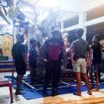 Sambangi Para Yowana Yang Sedang Membuat Ogoh-Ogoh, Patroli Samapta Polsek Abiansemal Titip Pesan Kamtibmas