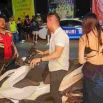 Malam Minggu Polsek Kuta Utara Razia  Kendaraan Bermotor.