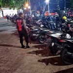 Rawan Pencurian Sepeda Motor Samapta Polsek Kuta Utara Patroli Dan Awasi Kunci Nyantol.