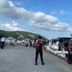 Unit Samapta Polsek Nusa Penida Laksanakan Pengamanan di Sejumlah Pelabuhan.