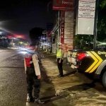Jelang Subuh  Polsek Kuta Utara Intensifkan Blue Light Patrol Susuri Jalan Gatsu Barat