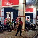 Patroli Dikawasan SPBU Samapta Polsek Mengwi Sampaikan Imbauan Kamtibmas