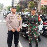 Sinergitas TNI-Polri dan Pecalang Kawal Ibadah Kenaikan Isa Almasih 2025 di Denpasar Timur