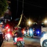 Unit Lantas Polsek Kuta Utara  Konsisten  Layani  Pengguna Jalan Saat Malam Hari.